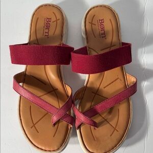 Born Women's Red Sandals 11
